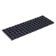 LEGO lapos elem 6x16, fekete (3027)